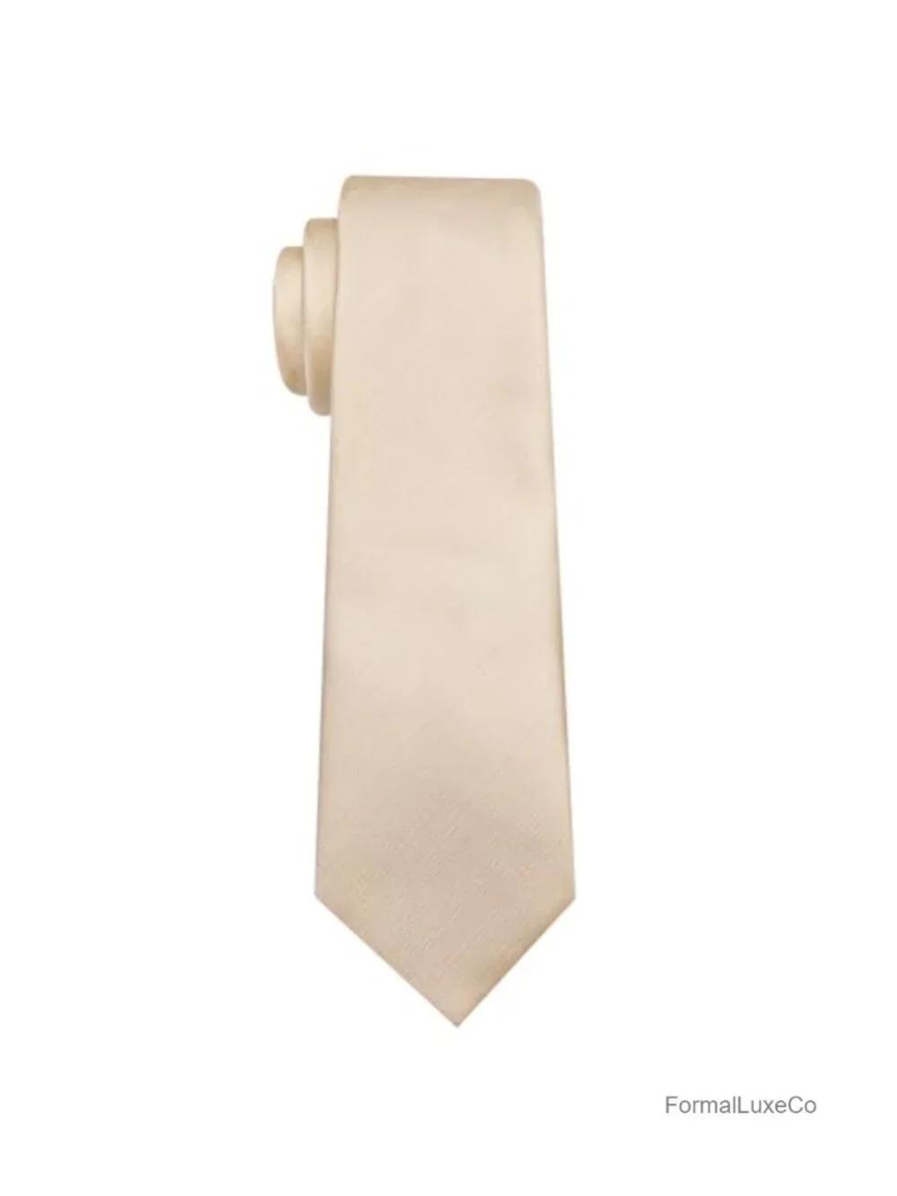 Silk Satin Men's Tie Set with Pocket Square and Cufflinks - Formal Wedding